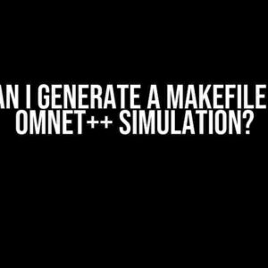 How can I generate a MakeFile for an OMNeT++ simulation?