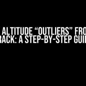 Remove Altitude “Outliers” from a GPS Track: A Step-by-Step Guide