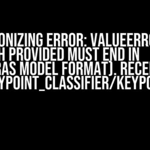 The Agonizing Error: ValueError: The filepath provided must end in `.keras` (Keras model format). Received: filepath=model/keypoint_classifier/keypoint_classifier.hdf5